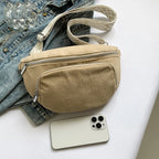 Sac banane femme grande taille en velours - ShopGET®