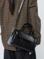 Sac cabas noir Genuine Leather Marron A-Marron B-Marron C-Gris-Noir-ShopGET® 