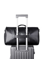 Sac weekend femme en cuir solide et premium Noir-ShopGET® 