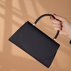 Sac pochette femme  noir Noir-Blanc-ShopGET® 