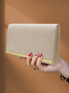 Portefeuille pochette femme de luxe Bleu-Apricot-Lotus-ShopGET® 