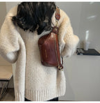 Sac banane en cuir artificiel femme