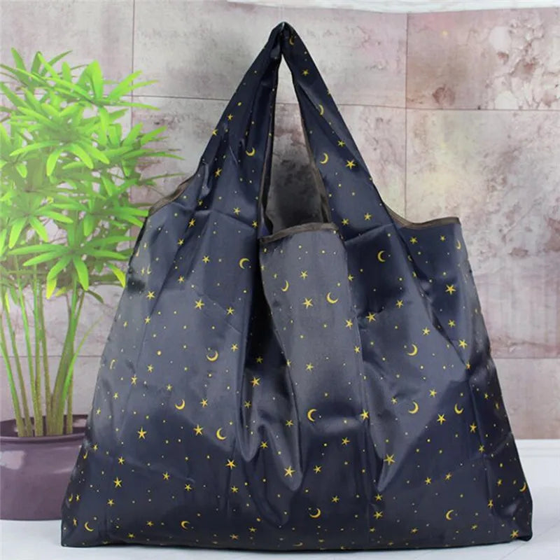 Grand sac cabas courses Bleu-Noir-ShopGET® 