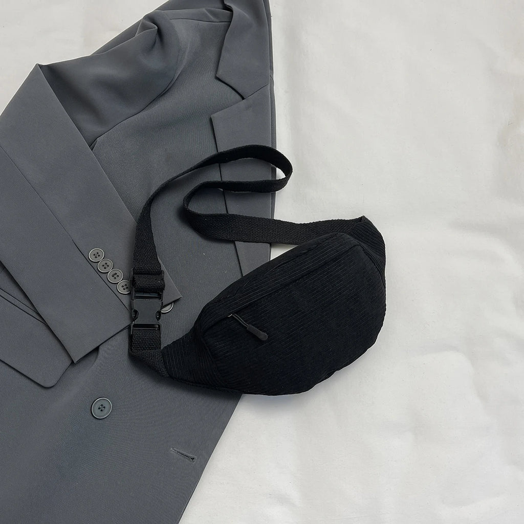 Sac banane velours beige pour femme - ShopGET®