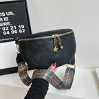 Sac banane en cuir noir femme