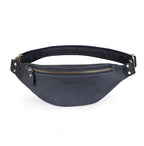Sac banane en cuir noir homme original