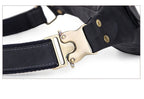 Sac banane en cuir noir homme original