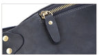 Sac banane en cuir noir homme original