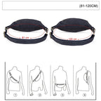 Sac banane en cuir noir homme original
