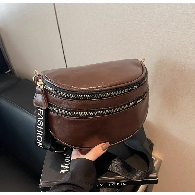 Sac banane femme chic à fermeture éclair