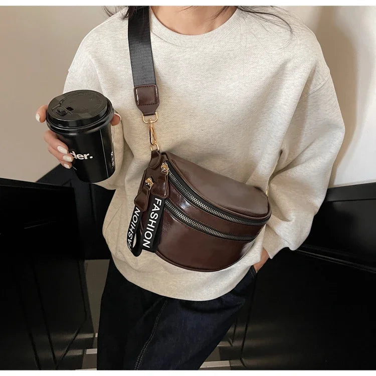 Sac banane femme chic à fermeture éclair