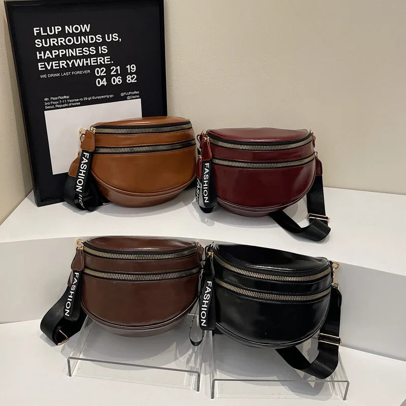 Sac banane femme chic à fermeture éclair