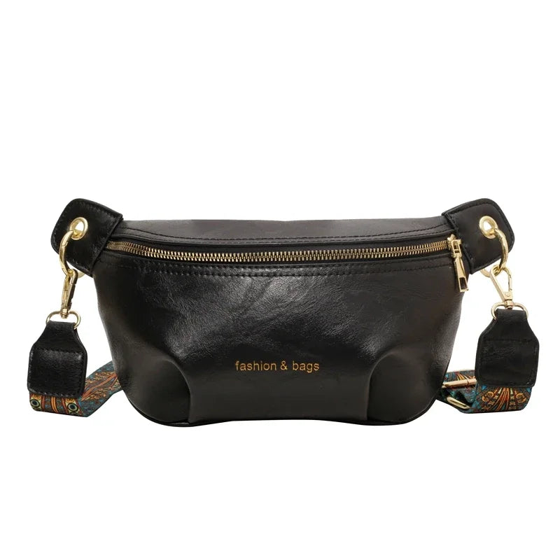 Sac banane femme cuir noir - ShopGET®