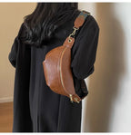 Sac banane femme cuir noir - ShopGET®