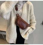 Sac banane femme cuir noir - ShopGET®