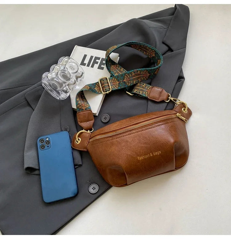 Sac banane femme cuir noir - ShopGET®