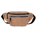 Sac banane femme moumoute noir en velours - ShopGET®