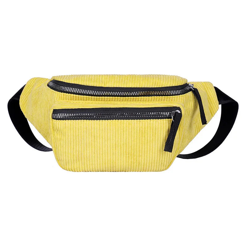 Sac banane femme moumoute noir en velours - ShopGET®