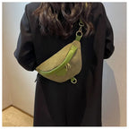 Sac banane femme velours noir - ShopGET®