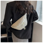 Sac banane femme velours noir - ShopGET®