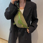 Sac banane femme velours noir - ShopGET®