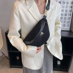 Sac banane femme velours noir - ShopGET®