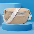 Sac banane velours camel kaki