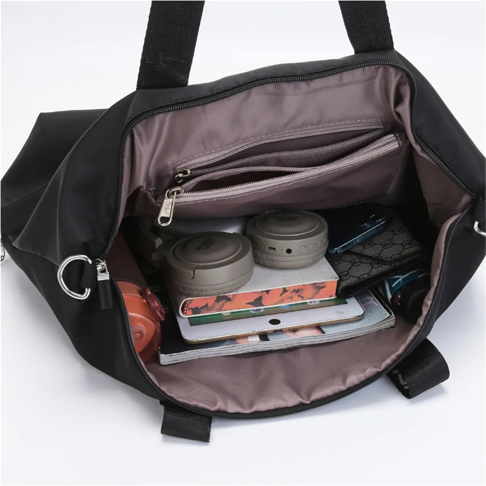 Sac cabas femme bag 1980 Noir / 51x15x38cm-Pourpre / 51x15x38cm-Rouge / 51x15x38cm-Bleu / 51x15x38cm-Gris / 51x15x38cm-ShopGET® 