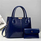 Sac cabas femme cuir chic Rouge-Pourpre-Marron-Chocolaté-Bleu-Noir-ShopGET® 