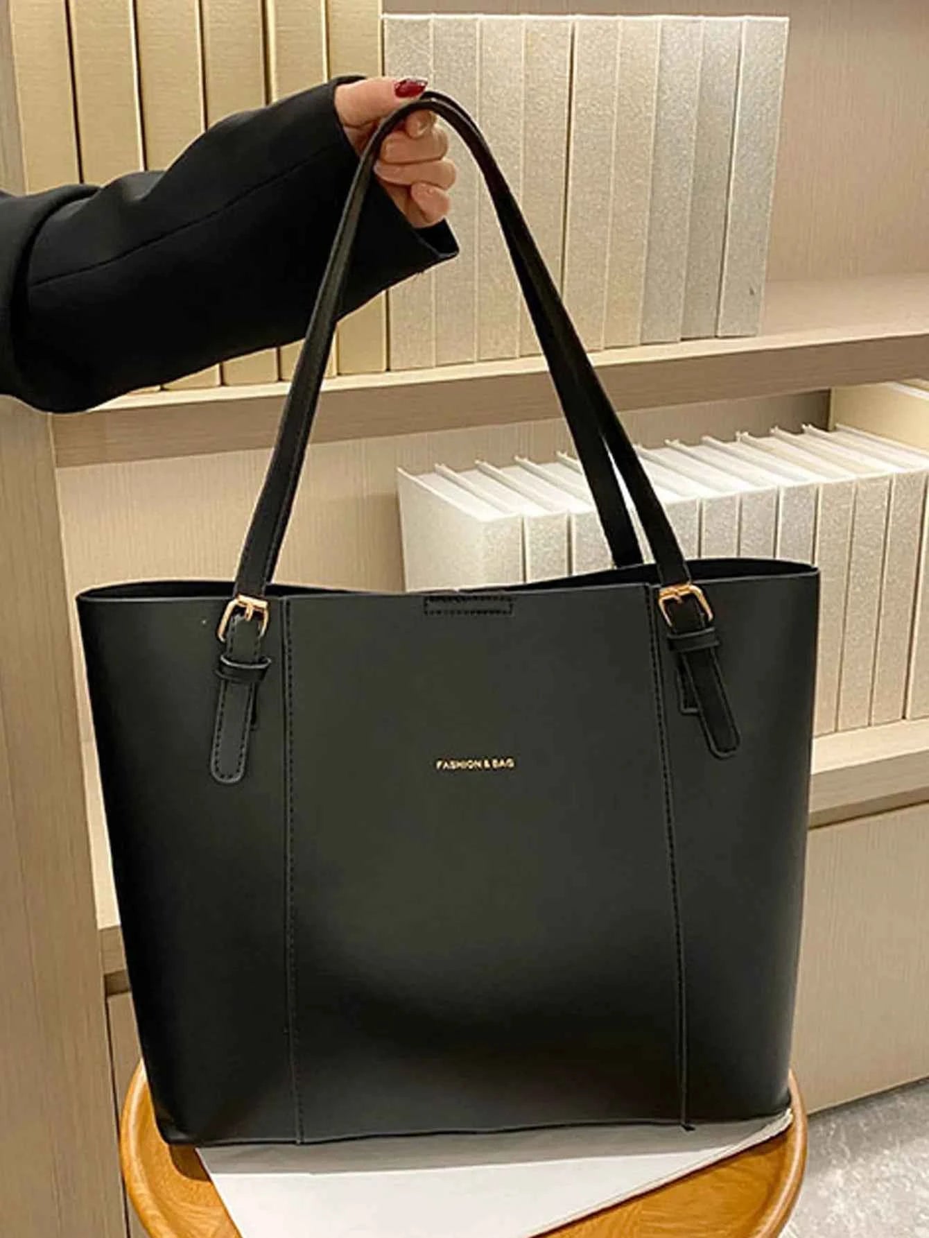 Sac cabas femme original de qualité premium Blanc / L-Marron / L-Noir / L-Kaki / L-ShopGET® 