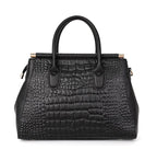 Sac cabas noir Aidrani en cuir Noir-ShopGET® 