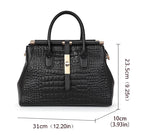 Sac cabas noir Aidrani en cuir Noir-ShopGET® 
