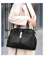 Sac cabas noir Aidrani en cuir Noir-ShopGET® 