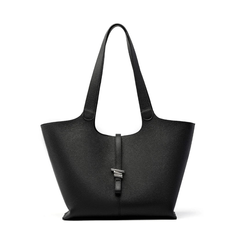 Sac cabas noir forme  zig zag Noir-Gris-ShopGET® 