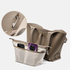 Sac cabas noir forme  zig zag Noir-Gris-ShopGET® 