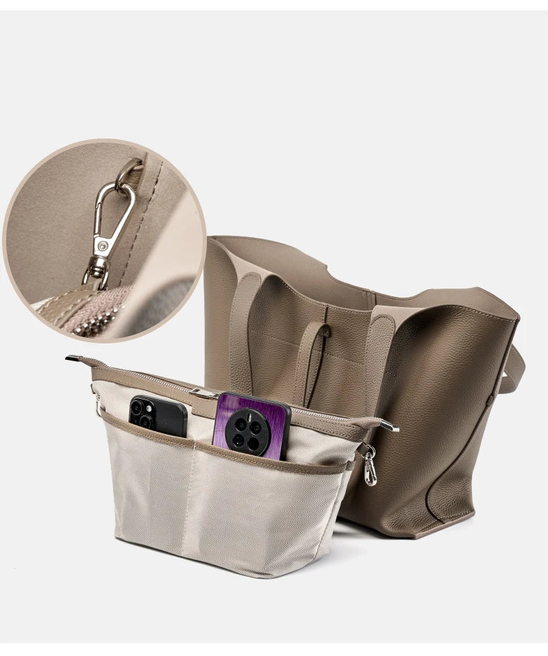 Sac cabas noir forme  zig zag Noir-Gris-ShopGET® 