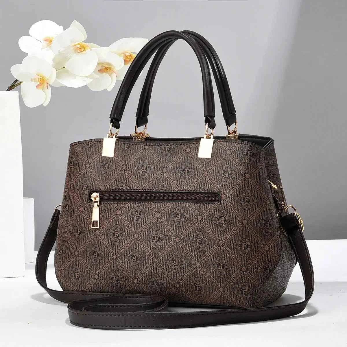 Sac cabas vintage femme Cofé-Chocolaté-Blanc-Ivory-Kaki-ShopGET® 