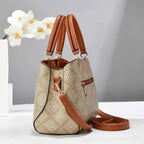 Sac cabas vintage femme Cofé-Chocolaté-Blanc-Ivory-Kaki-ShopGET® 