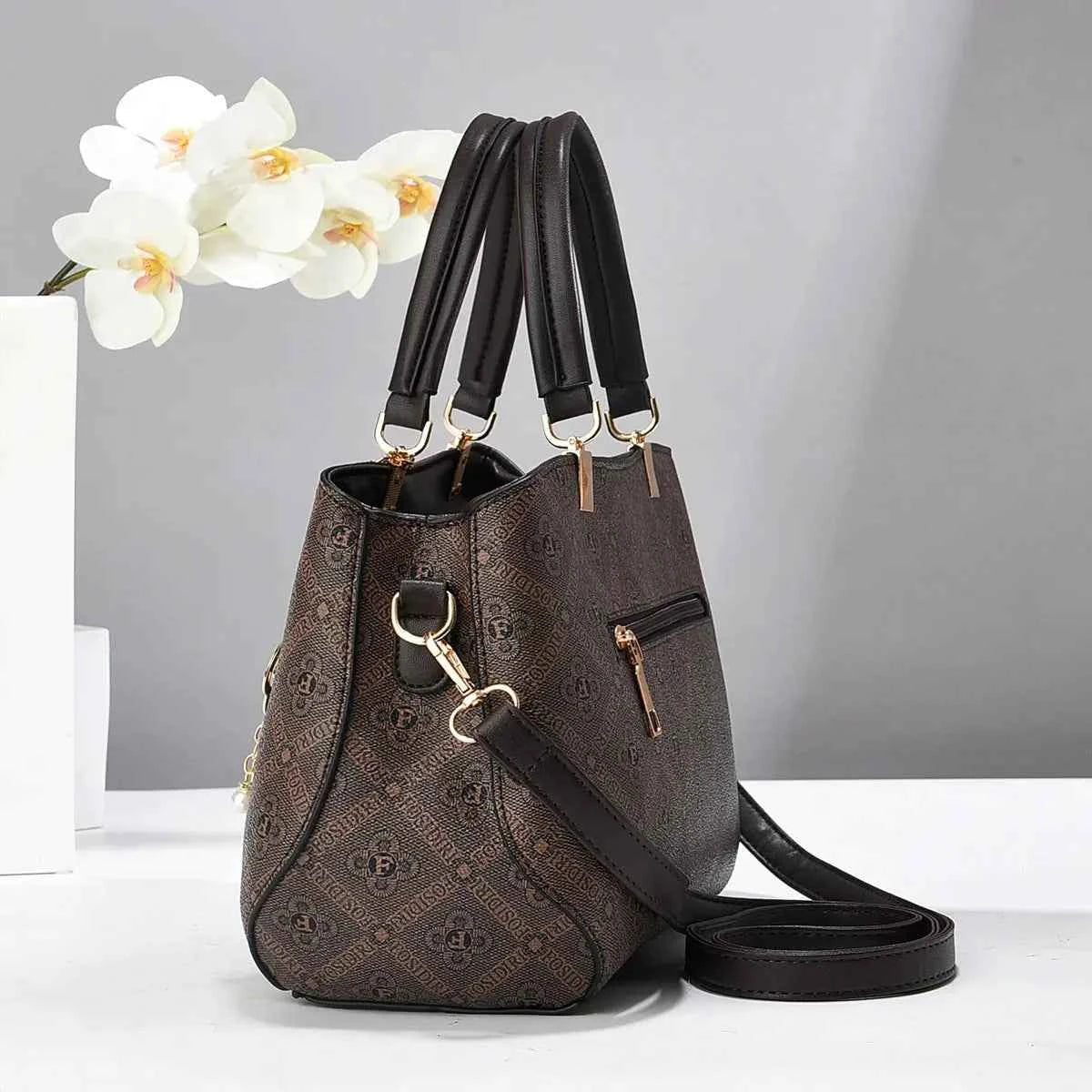 Sac cabas vintage femme Cofé-Chocolaté-Blanc-Ivory-Kaki-ShopGET® 