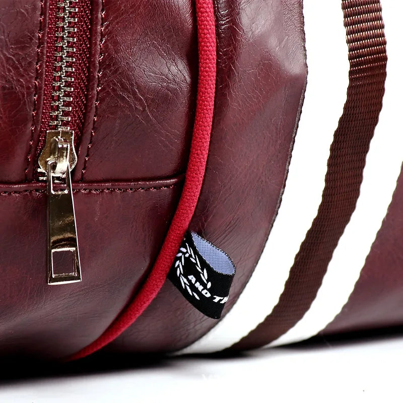 Sac polochon cuir Noir-Bleu-Noir Jaune-Vin Rouge-ShopGET® 