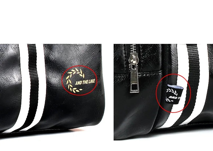 Sac polochon cuir Noir-Bleu-Noir Jaune-Vin Rouge-ShopGET® 