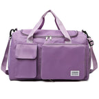 Sac weekend femme multipoches Lavender-Noir-Vert-Bleu-Rose-Pourpre-Gris-ShopGET® 