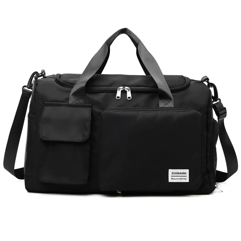 Sac weekend femme multipoches Lavender-Noir-Vert-Bleu-Rose-Pourpre-Gris-ShopGET® 