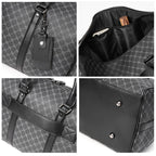 Sac weekend femme voyage confortable en cuir Noir-ShopGET® 