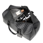 Sac weekend femme voyage confortable en cuir Noir-ShopGET® 