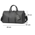 Sac weekend femme voyage confortable en cuir Noir-ShopGET® 