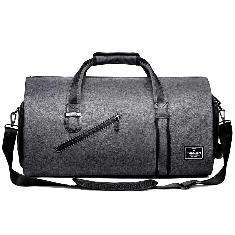 Sac weekend polyvalent pour homme Gris-Noir-ShopGET® 