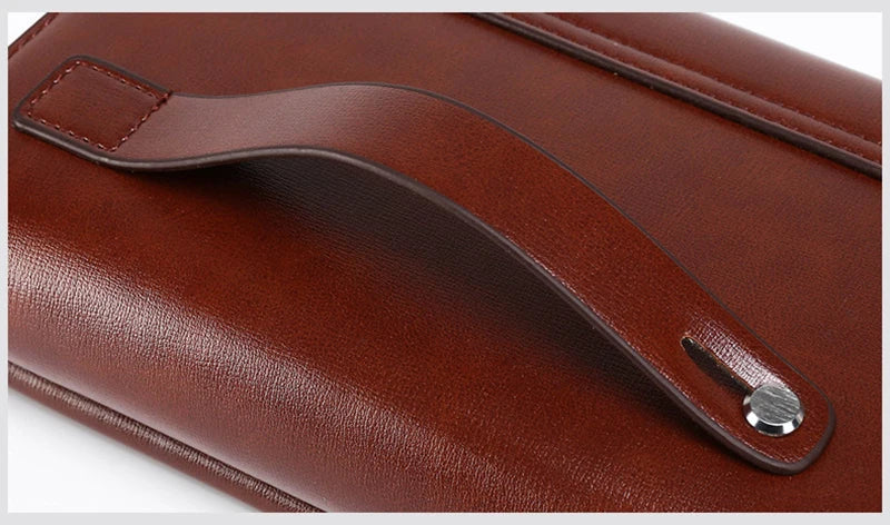 Pochette homme de haute qualité black-Marron A-Marron B-ShopGET® 
