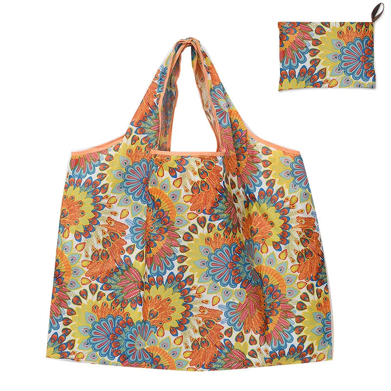 Sac cabas courses original Noir / L52*H40*LR6cm-Orangefloral / L52*H40*LR6cm-Pourprefloral / L52*H40*LR6cm-Bleu / L52*H40*LR6cm-ShopGET® 