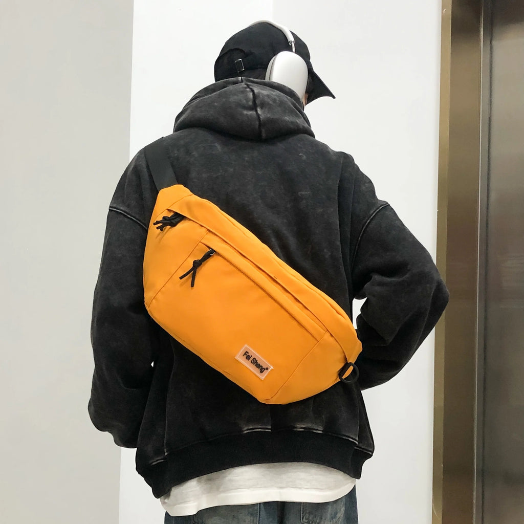 Sac banane jaune pour homme